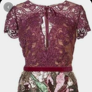 marchesa notte artwork sequin dress